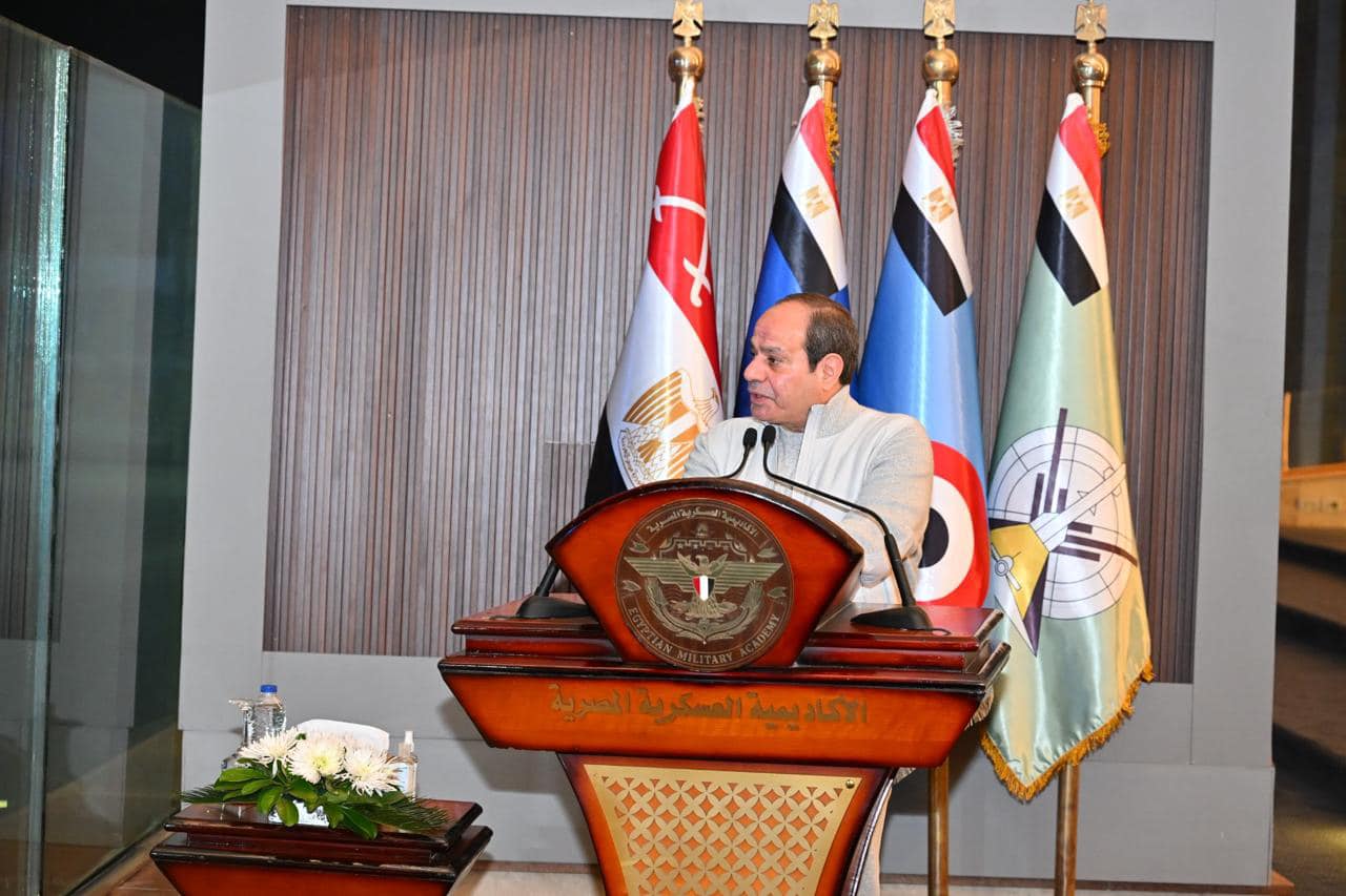 President Sisi visits Egyptian Military Academy to speak to students 1 President Sisi visits Egyptian Military Academy to speak to students 1
