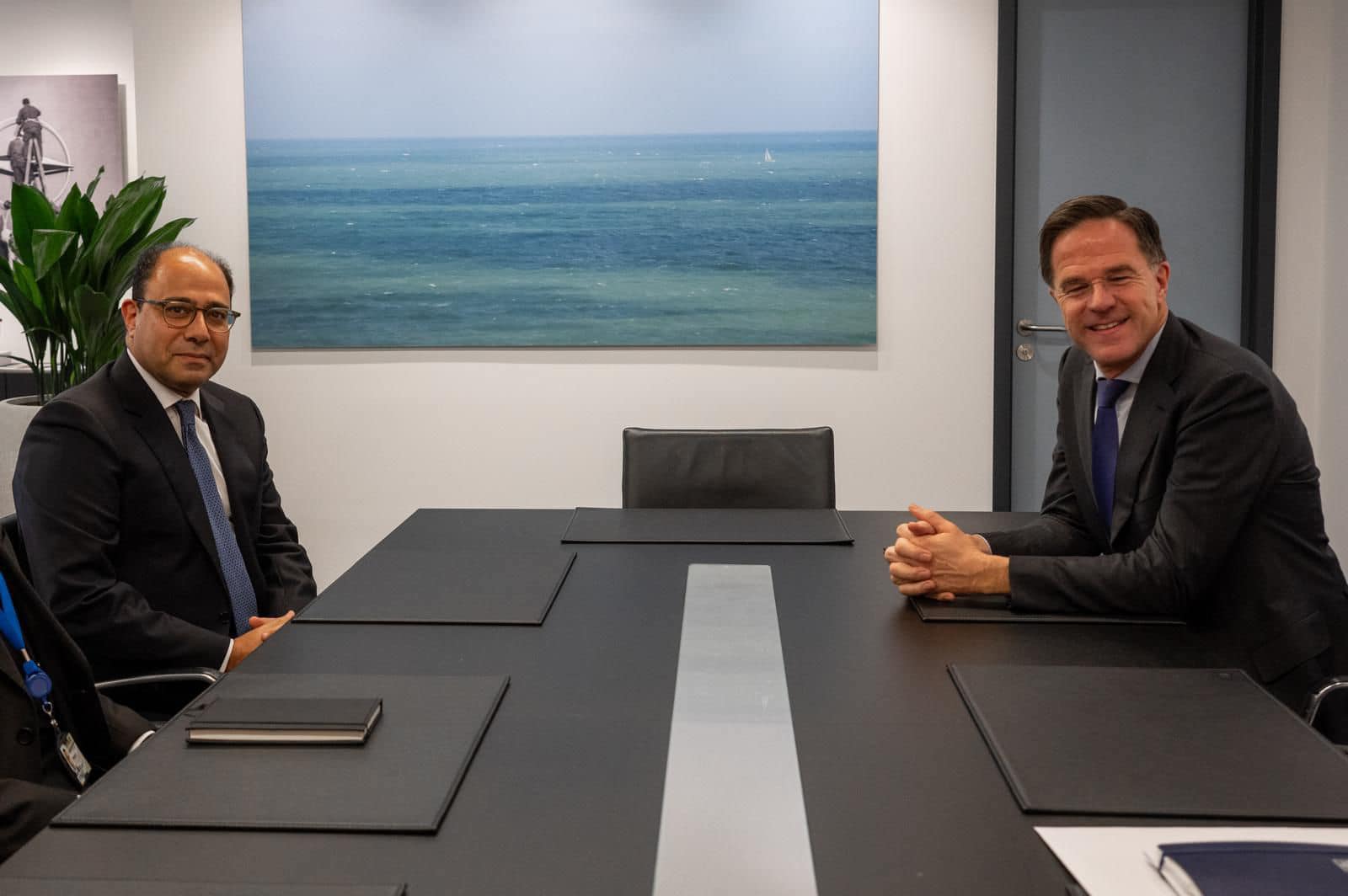 Egyptian ambassador Ahmed Abu Zeid meets with NATO chief Mark Rutte Egyptian ambassador Ahmed Abu Zeid meets with NATO chief Mark Rutte