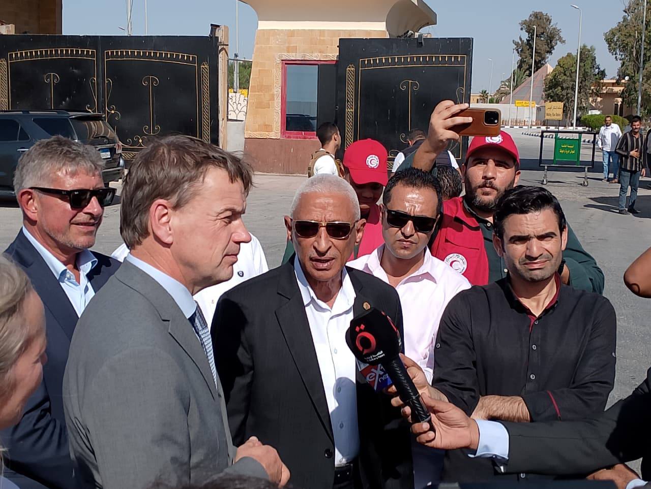 Danish delegation visits Rafah crossing Danish delegation visits Rafah crossing