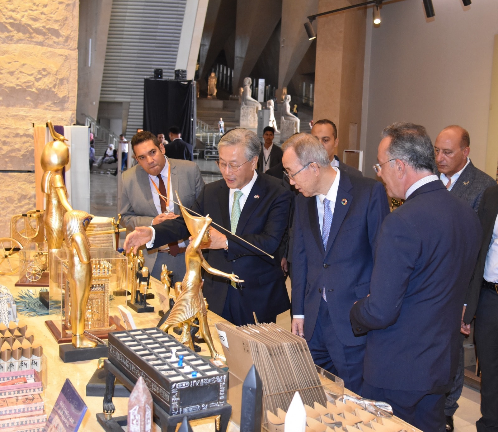 Former SG of the UN visits the Grand Egyptian Museum Former SG of the UN visits the Grand Egyptian Museum