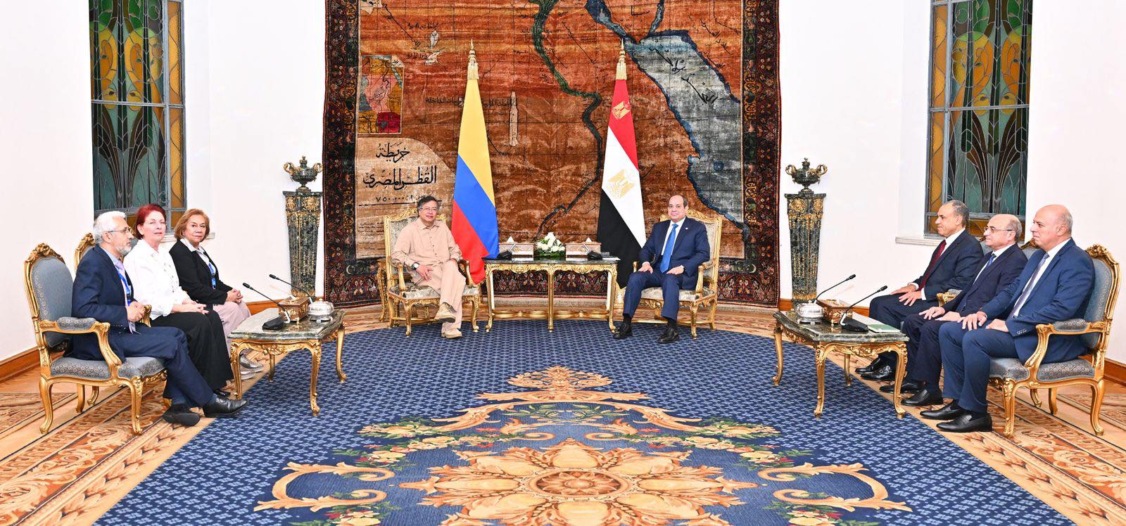 Sisi receives Colombian president in Cairo Sisi receives Colombian president in Cairo