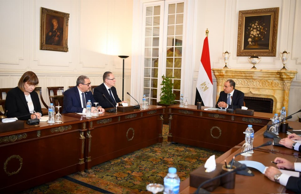 Egyptian FM meets with UN officials Abdallah Al Dardari and Ramiz Alakbarov Egyptian FM meets with UN officials Abdallah Al Dardari and Ramiz Alakbarov