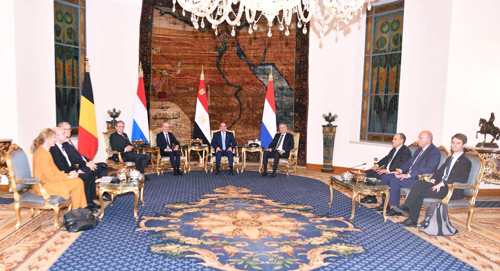 President Sisi meets with the Benelux leaders in Cairo President Sisi meets with the Benelux leaders in Cairo