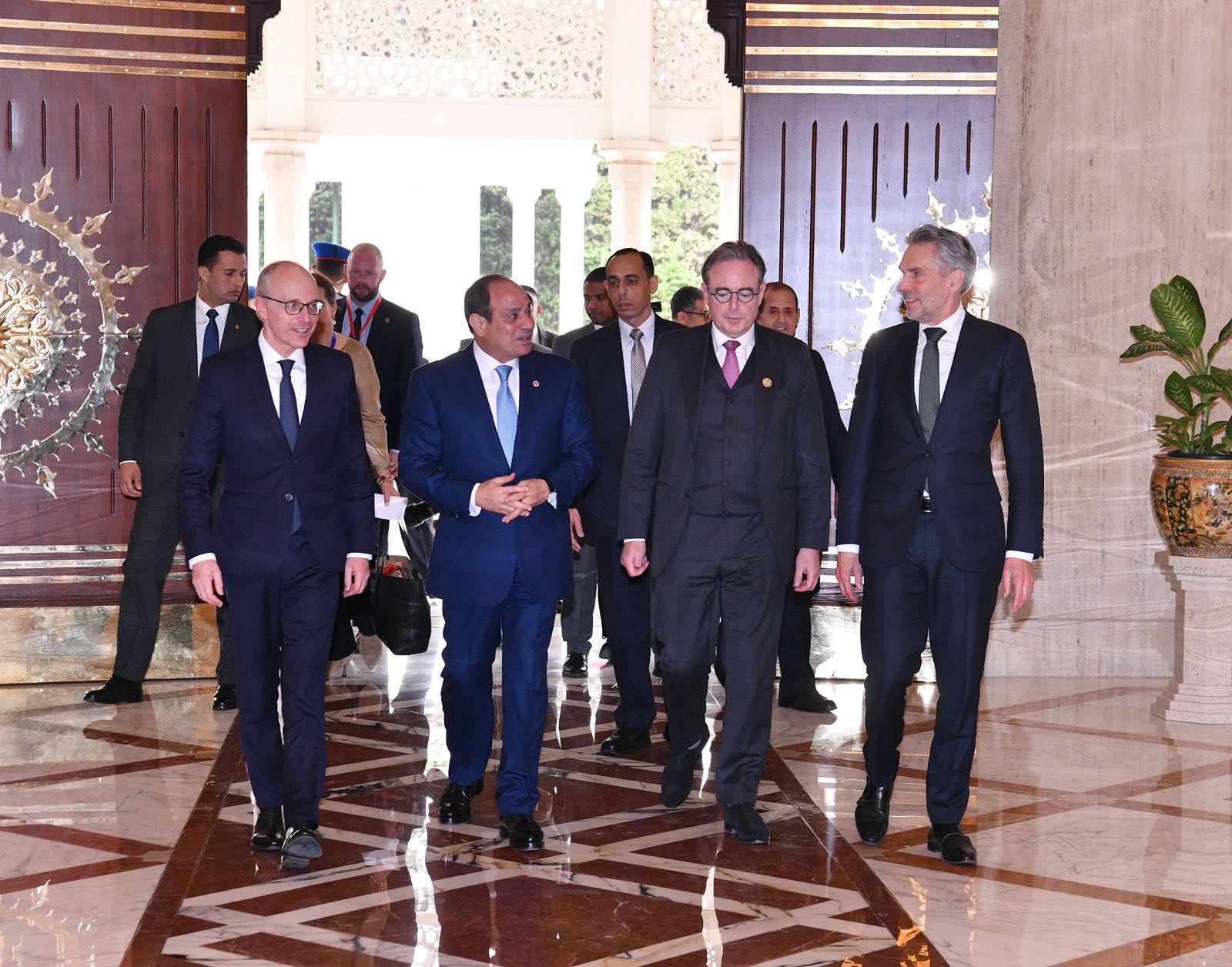 President Sisi meets with the Benelux leaders in Cairo 2 President Sisi meets with the Benelux leaders in Cairo 2