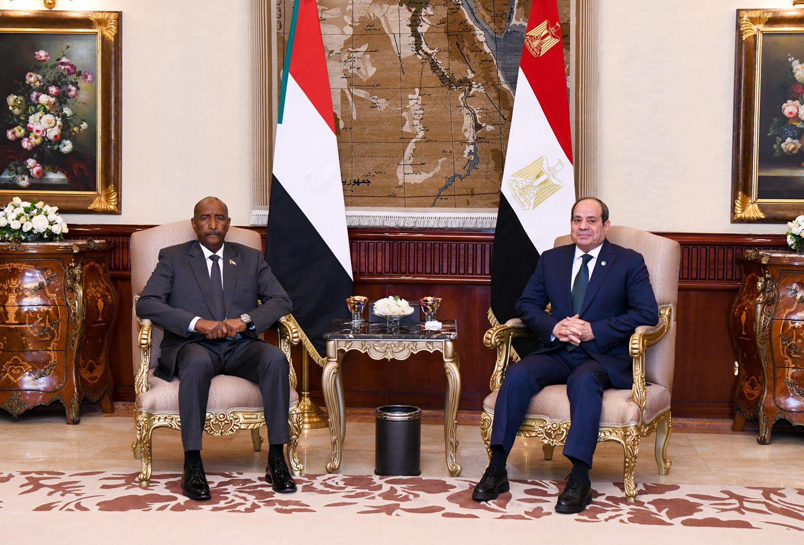 Egypt and Sudan leaders Egypt and Sudan leaders