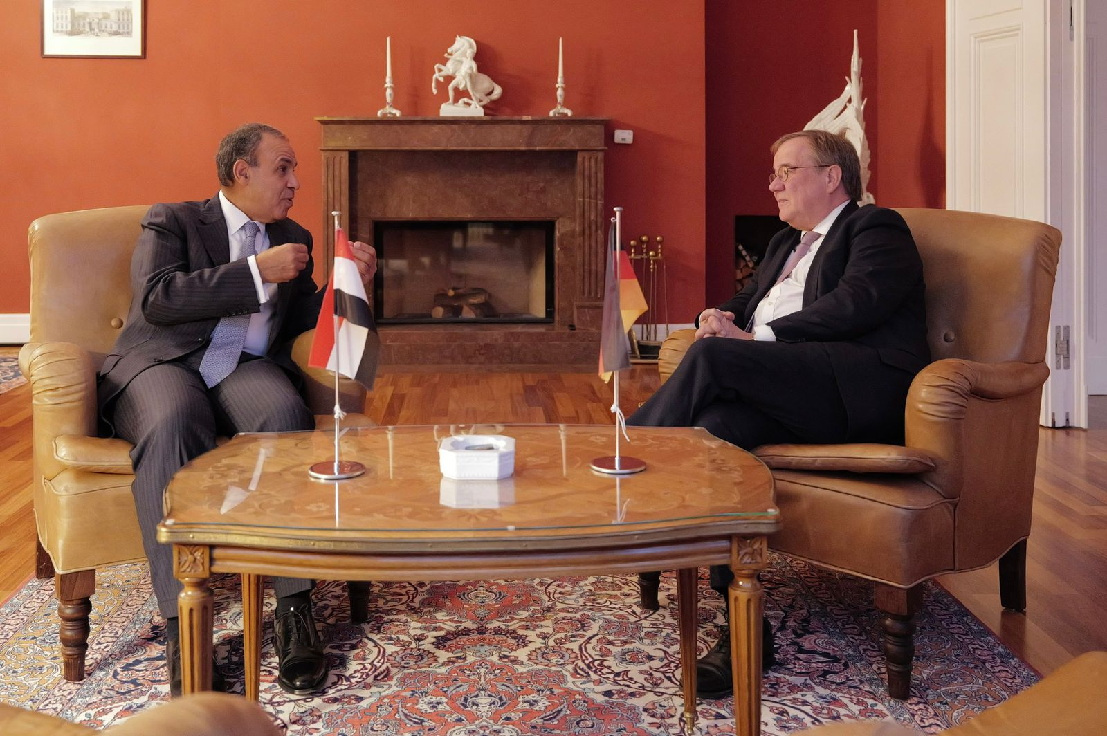 Egypt foreign minister and Armin Laschet Egypt foreign minister and Armin Laschet