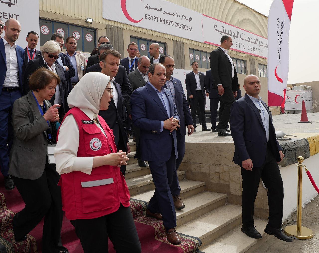 Sisi and Macron visit Arish city 4 Sisi and Macron visit Arish city 4