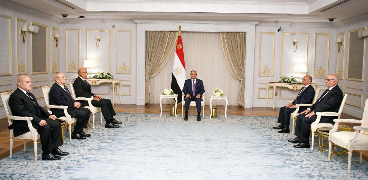 President Sisi meets new heads of judicial bodies President Sisi meets new heads of judicial bodies