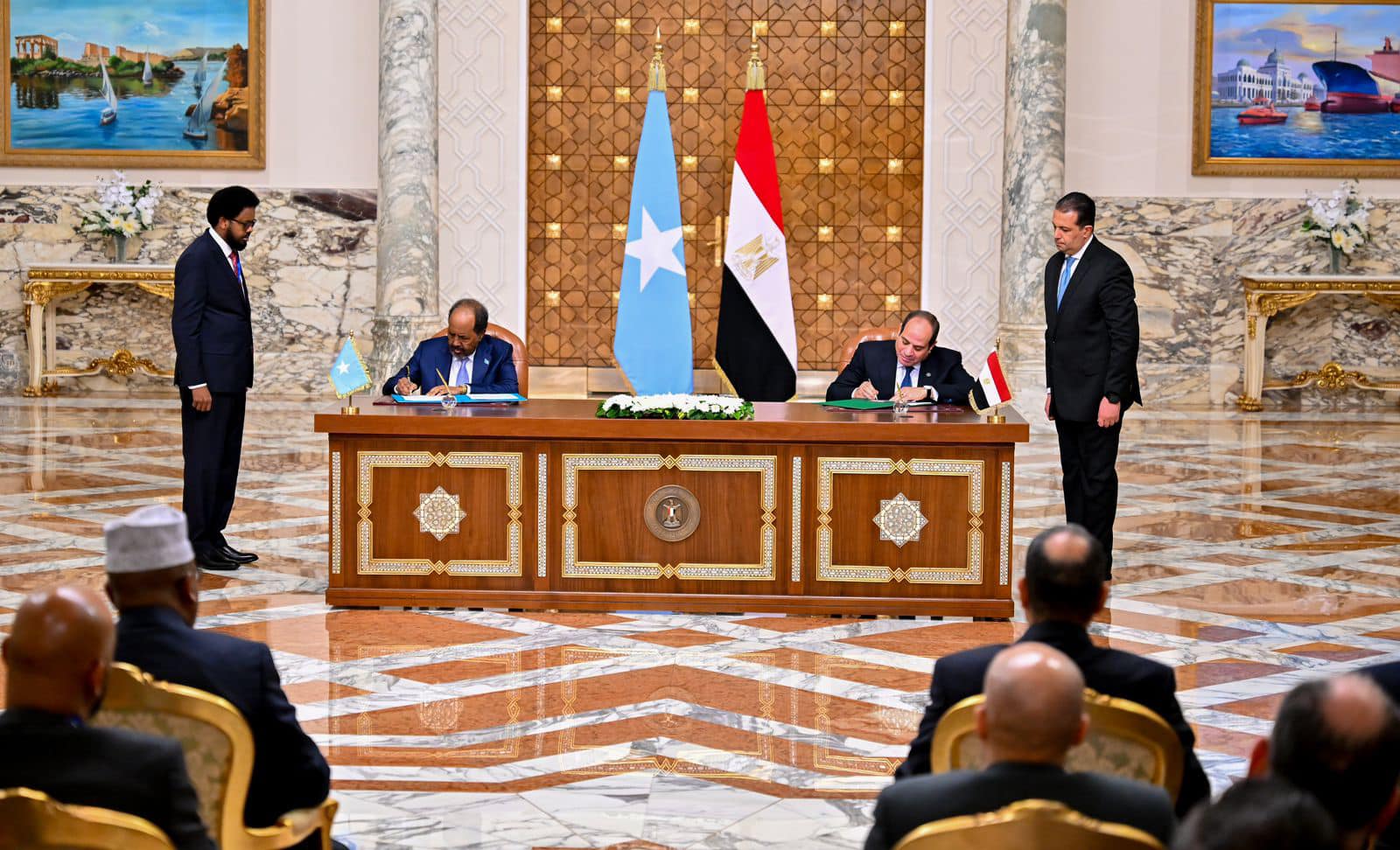 Egypt and Somali presidents Egypt and Somali presidents