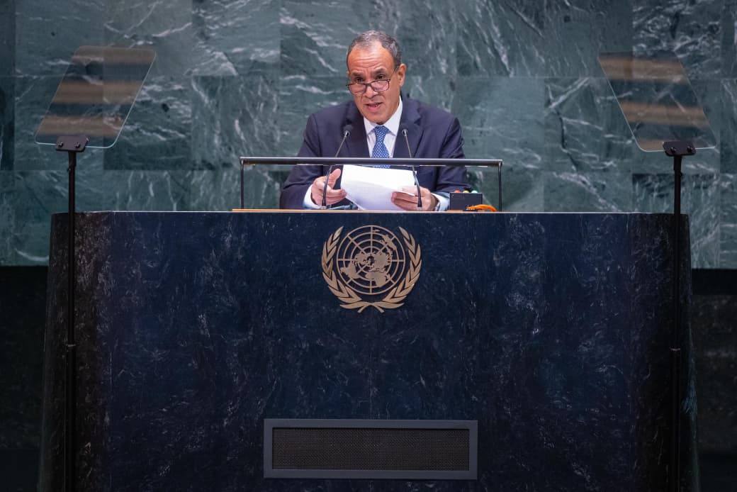 Egyptian Foreign Minister Badr Abdelatty delivers the nation speech at the UNGA 2 Egyptian Foreign Minister Badr Abdelatty delivers the nation speech at the UNGA 2