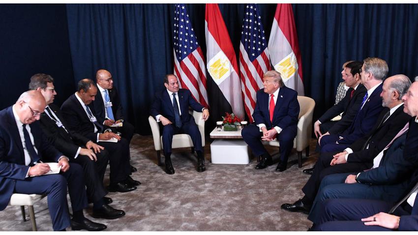 Egypt and US leaders meet in Davos Egypt and US leaders meet in Davos