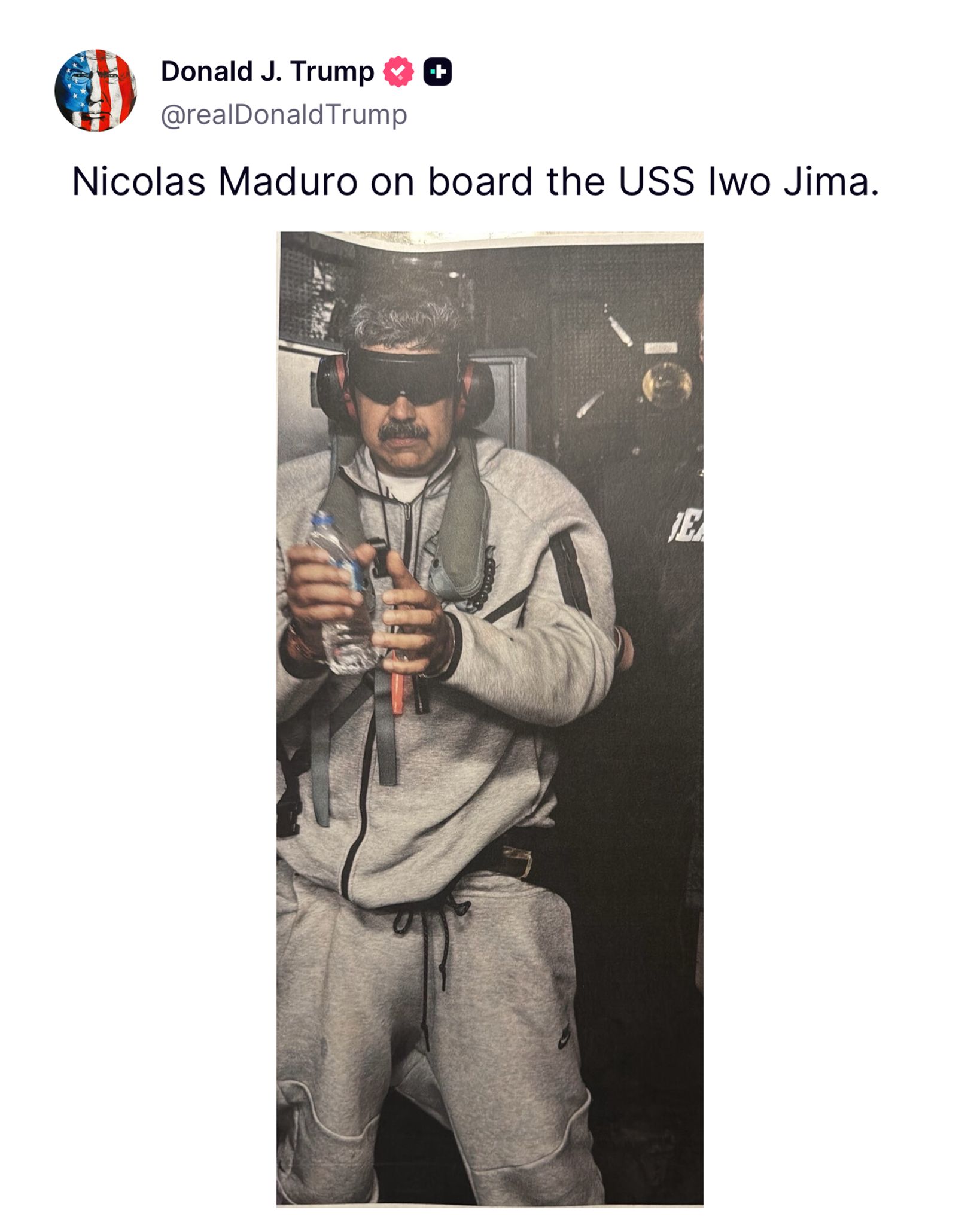 Maduro in US custody Maduro in US custody