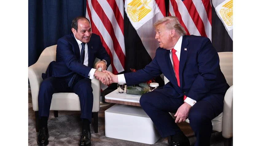 Sisi meets Trump in Davos Sisi meets Trump in Davos
