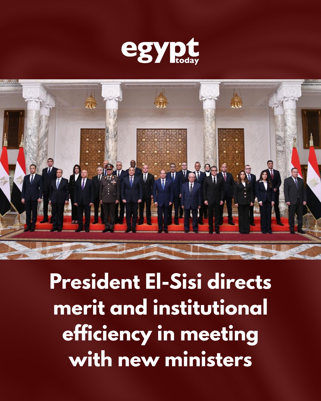 Sisi meets new ministers Sisi meets new ministers