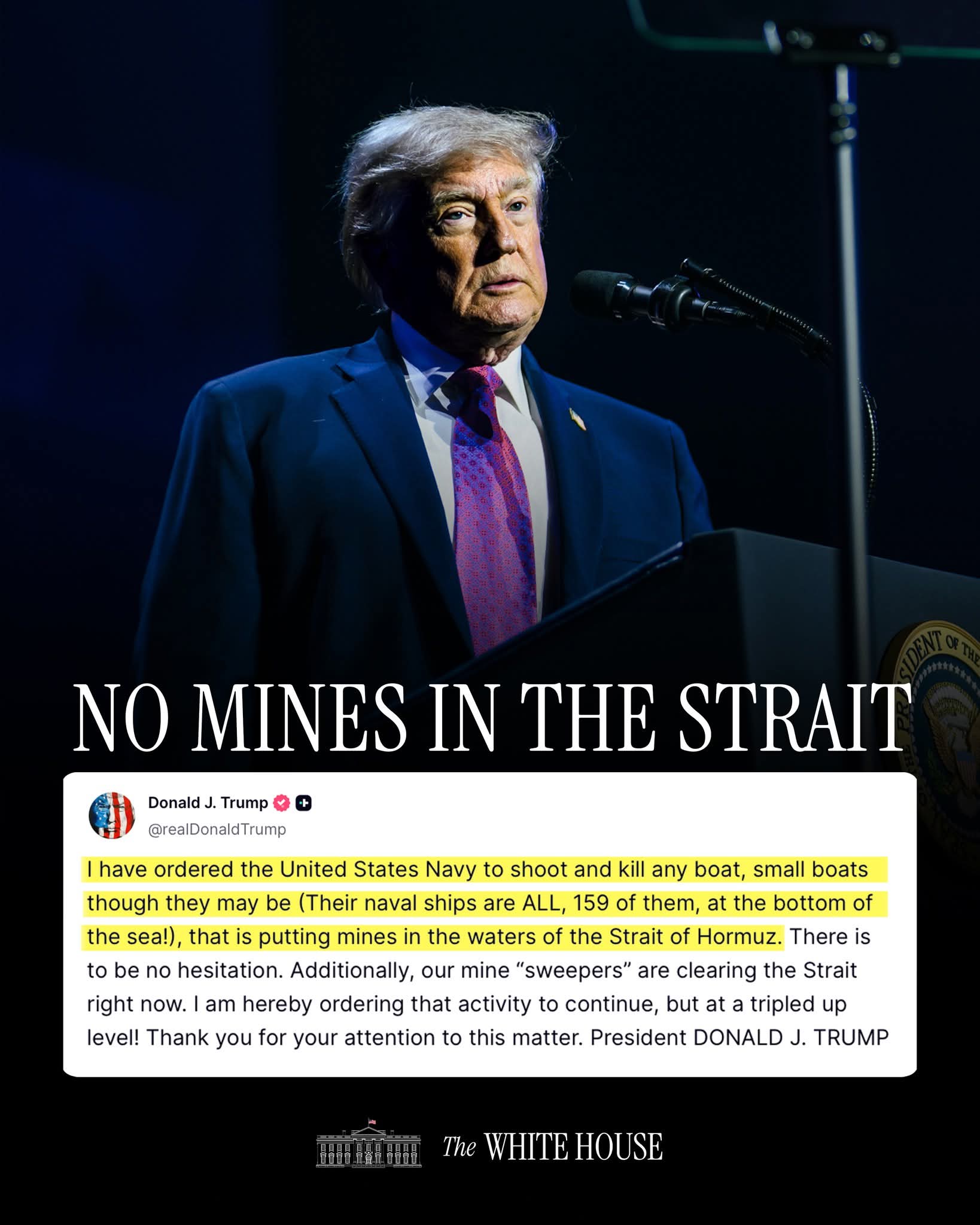 Trump on Strait of Hormuz Trump on Strait of Hormuz