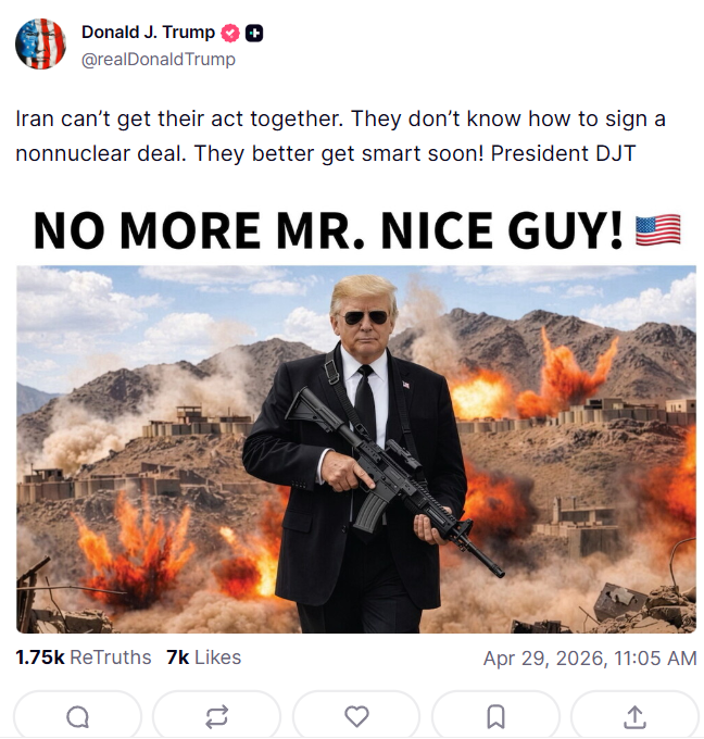 Trump on Truth Social Trump on Truth Social