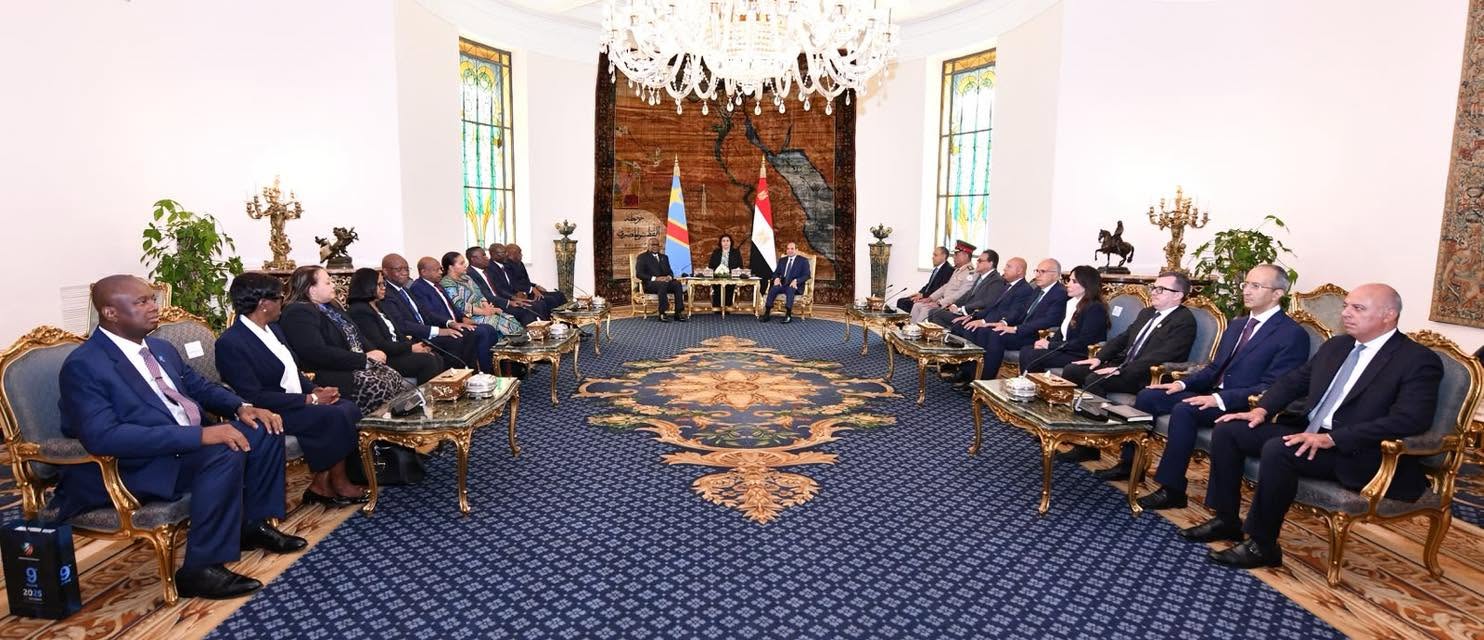 Egyptian and Congolese presidents hold talks in Cairo in the presence of the two countries delegations Egyptian and Congolese presidents hold talks in Cairo in the presence of the two countries delegations