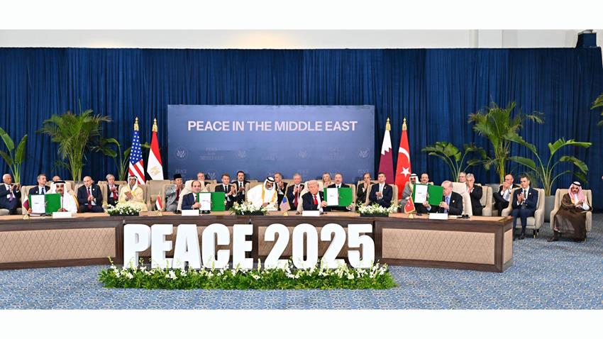 Sisi Trump and regional leaders sign the Sharm El Sheikh declaration on Gaza Sisi Trump and regional leaders sign the Sharm El Sheikh declaration on Gaza