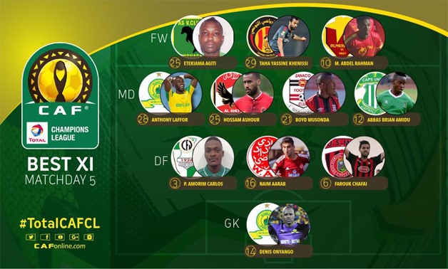 CAF best XI in matchday 5 - Press image courtesy CAF official facebook page.