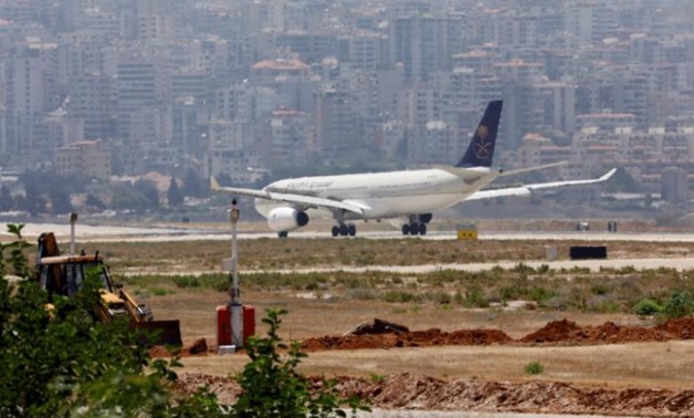 A Saudia, also known as Saudi Arabian Airlines, plane lands at Rafik al-Hariri airport in Beirut, Lebanon June 29, 2017. REUTERS/Jamal Saidi
