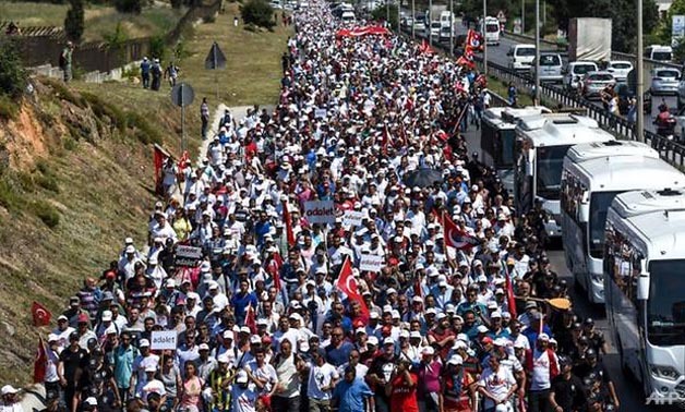 The 450-kilometre trek from Ankara to Istanbul of Kemal Kilicdaroglu, the leader of the People's Republican Party (CHP), represents by far his biggest challenge to President Recep Tayyip Erdogan since Kilicdaroglu took over the CHP in 2010. (Photo: AFP/Oz