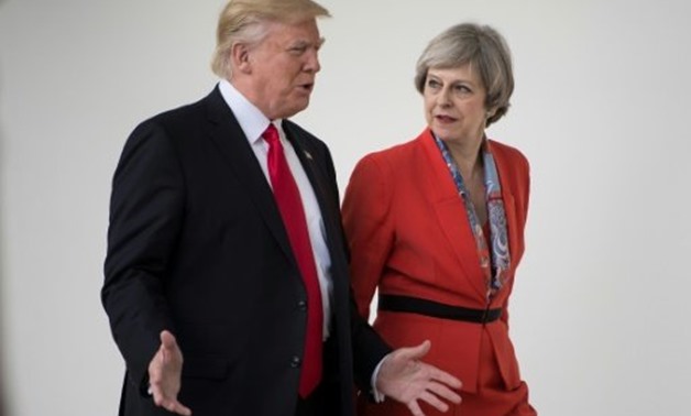 © AFP/File | There has been speculation that Trump is deferring the state visit, an occasion filled with pomp that involves a banquet with Queen Elizabeth II, amid concerns that it would draw protests over his presidency

