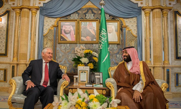Saudi Crown Prince Mohammed bin Salman meets with U.S. Secretary of State Rex Tillerson in Jeddah, Saudi Arabia - Reuters