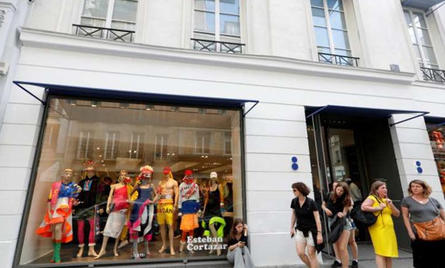 Shoppers leaving Colette, one of Paris' trendiest fashion stores, on Wednesday (July 12). Well-known for its frequent in-store events and for hosting everything hip from furniture, music, and fashion to toys and even waters, it was founded in March 1997.P