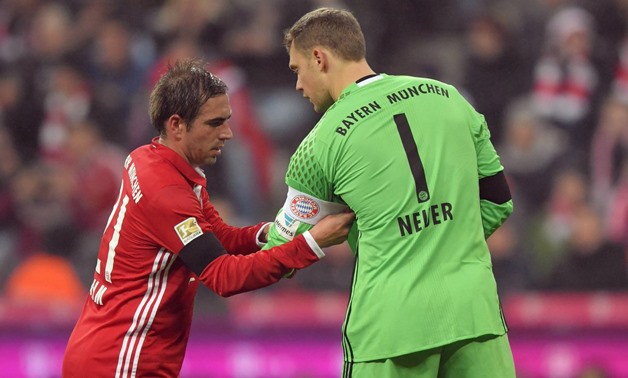 Lahm (Red), Neuer (Green) - Lahm's Twitter account 

