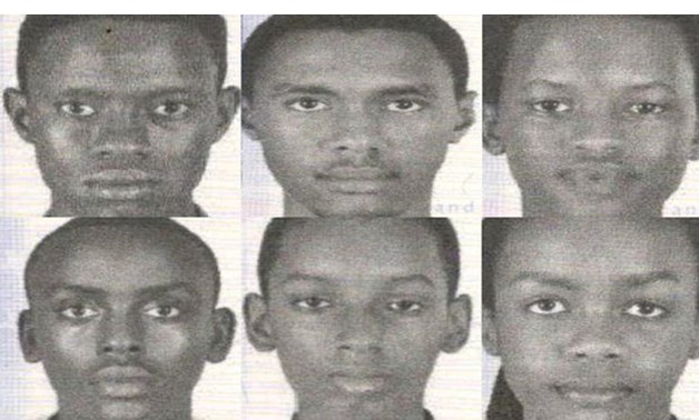 Members of a teenage robotics team from the African nation of Burundi are seen in pictures released by the Metropolitan Police - Reuters