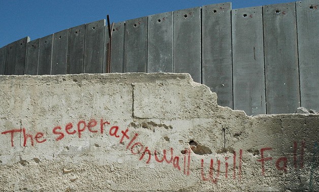 The Israeli Seperation Wall in the occupied West Bank - CC via wikimedia.