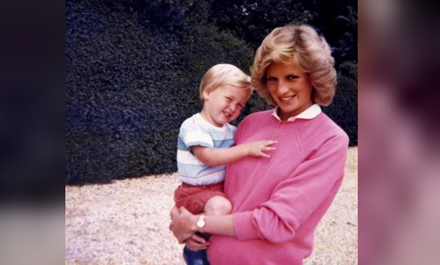 Britain's Prince William, the Duke of Cambridge, and the late Diana, Princess of Wales are seen in an undated photo released by Kensington Palace - Reuters