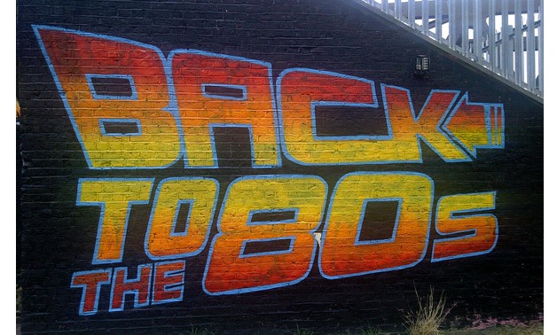 Back to the 80s artwork – Courtesy of Flickr/street artists Graffiti Life in Brick Lane