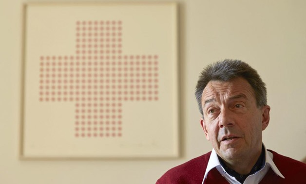 Peter Maurer, president of the International Committee of the Red Cross (ICRC), gestures during an interview with Reuters in Geneva March 13, 2015 - Reuters