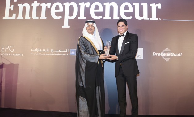 Ahmed Abou Hashima won the Responsible Leadership award at the 2015 KSA Enterprise Agility Awards, Entrepreneur of the Year – Courtesy of Entrepreneur Middle East 