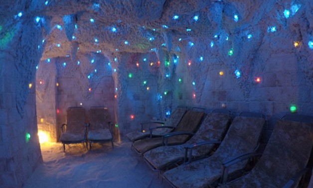 Chaise lounge in salt cave, Taba - Mohamed Elnjjar – Egyptian Tourism Campaigns, Facebook