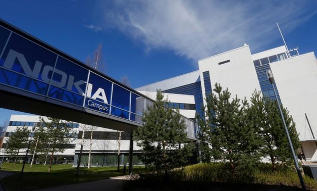 A Nokia logo is seen at the company's headquarters in Espoo, Finland, May 5, 2017. Ints Kalnins