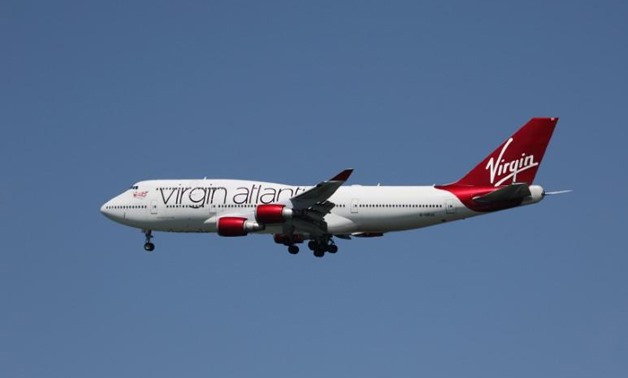 FILE PHOTO A Virgin Atlantic Boeing 747-400, with Tail Number G-VROC, lands at San Francisco International Airport, San Francisco, California, April 16, 2015.
Louis Nastro