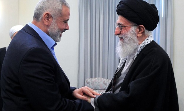  Senior Hamas leader Ismail Haniya met Iran's supreme leader Ayatollah Ali Khamenei during a 2012 visit to Tehran -AFP