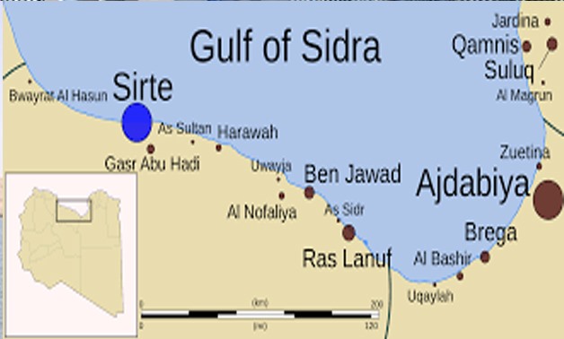  Sirte city west of Gulf of Sidra map - Wikipedia
