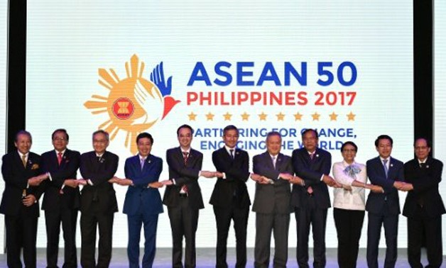 © POOL/AFP / by Ayee Macaraig, Martin Abbugao | The gathering of ASEAN foreign ministers is expected to see a fiery few days of diplomacy, with the top diplomats from China, the United States, Russia and North Korea set to join their ASEAN and other Asia-
