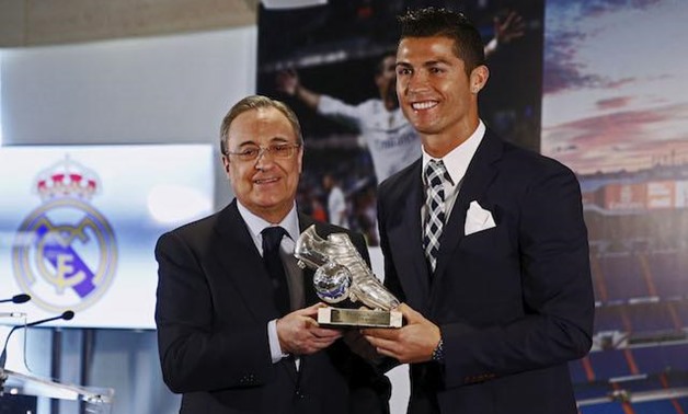 Florentino Perez (L), Cristiano Ronaldo (R) – Reuters 