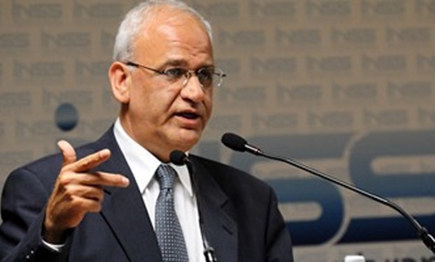 Saeb Erekat Palestinian chief negotiator and secretary general of the Palestine Liberation Organization (PLO) - File Photo