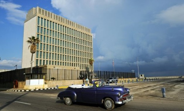 © AFP/File | The US embassy in Havana, seen in 2015, was closed in 1961 when diplomatic relations broke down between Washington and Fidel Castro's young revolutionary regime
