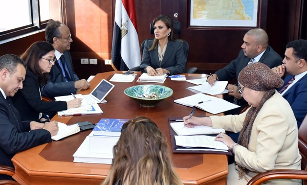 Sahar Nasr meeting with the World Bank and the African Development Bank - Press Photo