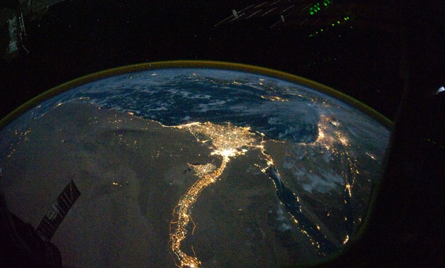 Cairo and Alexandria at night - NASA (International Space Station Science) 
	
