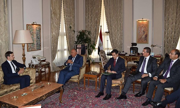 Egyption FM with US delegation