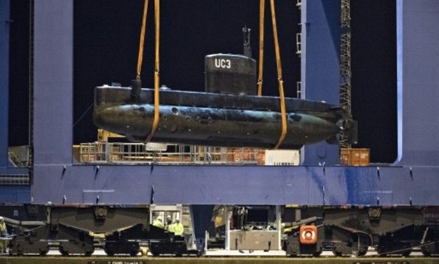 Scene of the crime? Traces of the Swedish journalist's blood were found inside the submarine which was later scuttled by Peter Madsen, the inventor who built it, police say