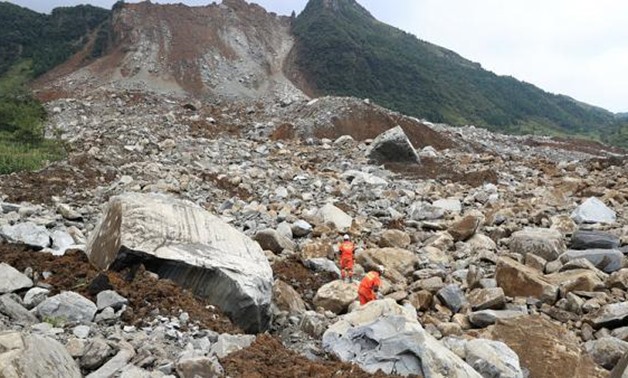 Mountain collapses on township in China's remote southwest, killing two - Reuters