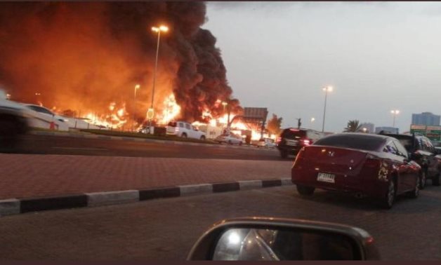 Huge fire breaks out at market in UAE’s Ajman, August 5, 2020
